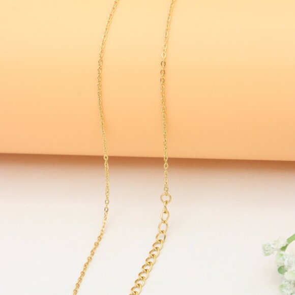 Gold Plated Moon Phase Necklace with Elegant Crescent Charms, XPNL0384 - Picture 11 of 13